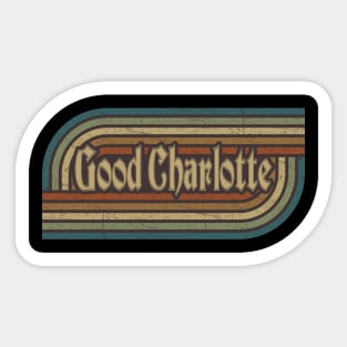 Good Charlotte Vintage Stripes Sticker